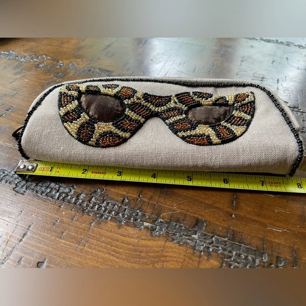 Adorable Hand Beaded Eyeglasses Case